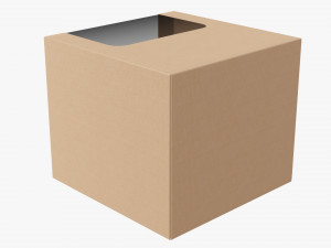 Retail Cardboard Display Box 08 3D Model