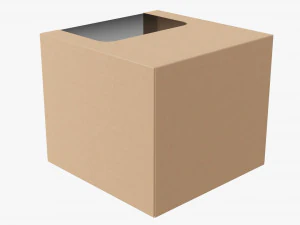 Retail Cardboard Display Box 08 3D Model