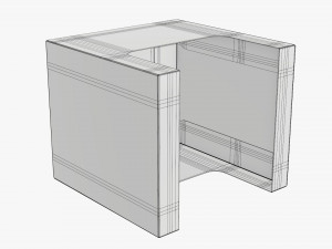 Retail Cardboard Display Box 08 3D Model