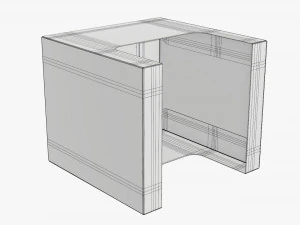 Retail Cardboard Display Box 08 3D Model