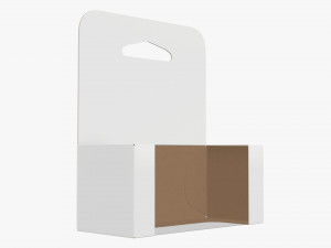 Retail Hanging Cardboard Display Box 01 3D Модель
