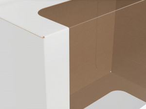 Retail Hanging Cardboard Display Box 02 3D Model