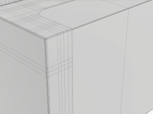 Retail Hanging Cardboard Display Box 02 3D Model