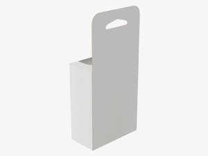 Retail Hanging Cardboard Display Box 03 Modelo 3D