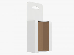 Retail Hanging Cardboard Display Box 03 Modelo 3D