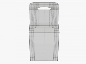 Retail Hanging Cardboard Display Box 03 Modelo 3D