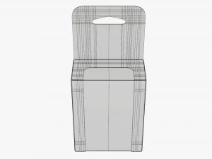 Caja expositora de cart&oacute;n para colgar al por menor 03 Modelo 3D