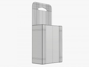 Retail Hanging Cardboard Display Box 03 Modelo 3D