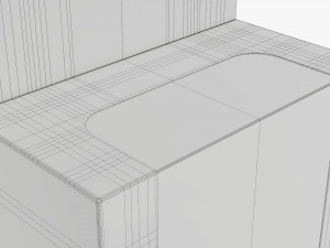 Retail Hanging Cardboard Display Box 03 Modelo 3D