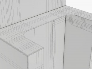 Retail Hanging Cardboard Display Box 03 Modelo 3D
