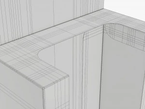 Caja expositora de cart&oacute;n para colgar al por menor 03 Modelo 3D