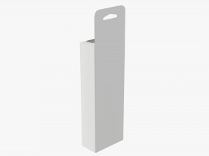 Retail Hanging Cardboard Display Box 04 Modelo 3D