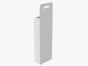 Retail Hanging Cardboard Display Box 04 3D Model