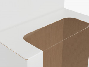 Retail Hanging Cardboard Display Box 04 Modelo 3D