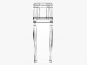 Retail Hanging Cardboard Display Box 04 3D Model