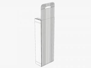 Retail Hanging Cardboard Display Box 04 Modelo 3D