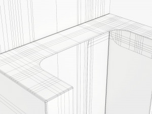Retail Hanging Cardboard Display Box 04 Modelo 3D