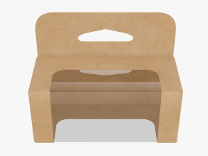 Retail Hanging Cardboard Display Box 05 Modelo 3D