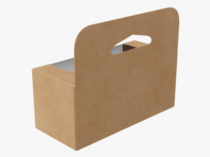 Retail Hanging Cardboard Display Box 05 Modelo 3D