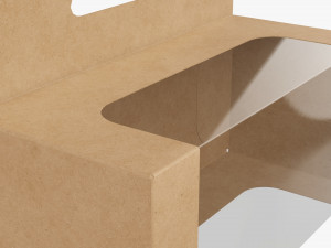 Retail Hanging Cardboard Display Box 05 Modelo 3D