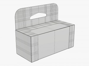 Retail Hanging Cardboard Display Box 05 Modelo 3D