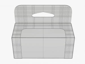 Retail Hanging Cardboard Display Box 05 Modelo 3D