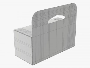 Retail Hanging Cardboard Display Box 05 Modelo 3D