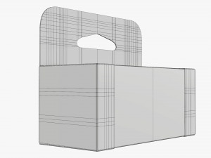 Retail Hanging Cardboard Display Box 05 Modelo 3D