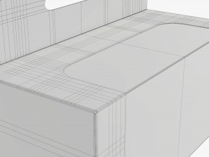 Retail Hanging Cardboard Display Box 05 Modelo 3D