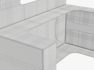 Retail Hanging Cardboard Display Box 05 Modelo 3D