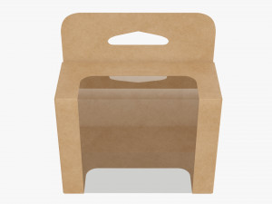 Retail Hanging Cardboard Display Box 06 Modelo 3D