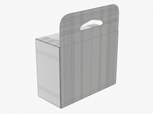 Retail Hanging Cardboard Display Box 06 Modelo 3D
