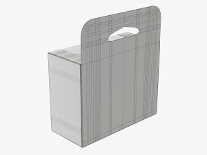 Hangende kartonnen displaydoos voor detailhandel 06 3D Model