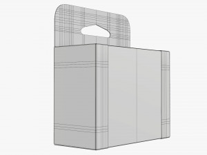 Retail Hanging Cardboard Display Box 06 Modelo 3D