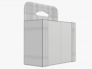 Hangende kartonnen displaydoos voor detailhandel 06 3D Model