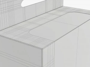 Hangende kartonnen displaydoos voor detailhandel 06 3D Model