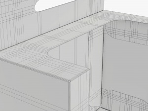 Retail Hanging Cardboard Display Box 06 Modelo 3D