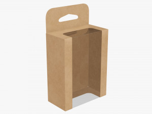 Retail Hanging Cardboard Display Box 07 Modelo 3D