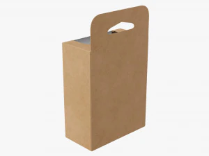Retail Hanging Cardboard Display Box 07 3D Model