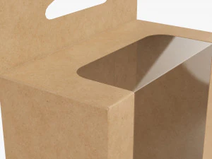 Retail Hanging Cardboard Display Box 07 3D Model