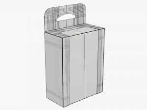 Retail Hanging Cardboard Display Box 07 Modelo 3D