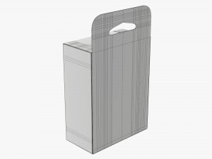 Retail Hanging Cardboard Display Box 07 Modelo 3D