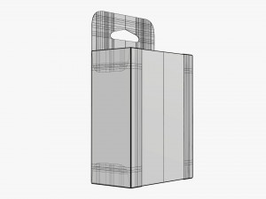 Retail Hanging Cardboard Display Box 07 Modelo 3D