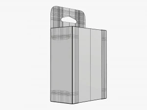 Retail Hanging Cardboard Display Box 07 3D Model