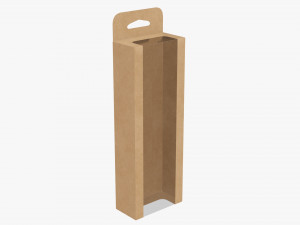 Retail Hanging Cardboard Display Box 08 Modelo 3D