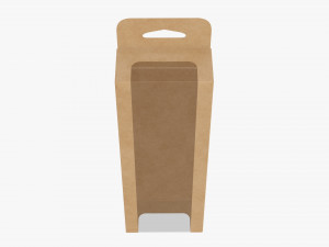 Retail Hanging Cardboard Display Box 08 3D Модель