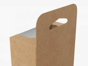 Retail Hanging Cardboard Display Box 08 3D Модель