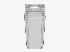 Retail Hanging Cardboard Display Box 08 3D Модель
