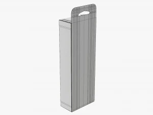 Retail Hanging Cardboard Display Box 08 3D Model