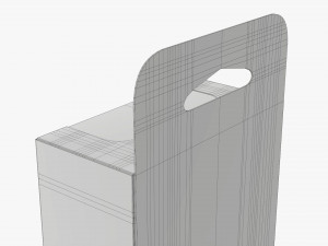Retail Hanging Cardboard Display Box 08 3D Модель